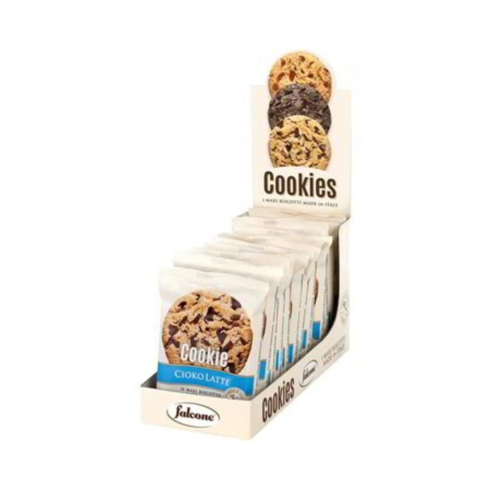 Maxi Biscotto Cookies Ciokolatte Falcone Monoporzione 50 gr Confezione da  13