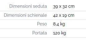 PANCA DA VASCA SEDILE GIREVOLE IMBOTTITO