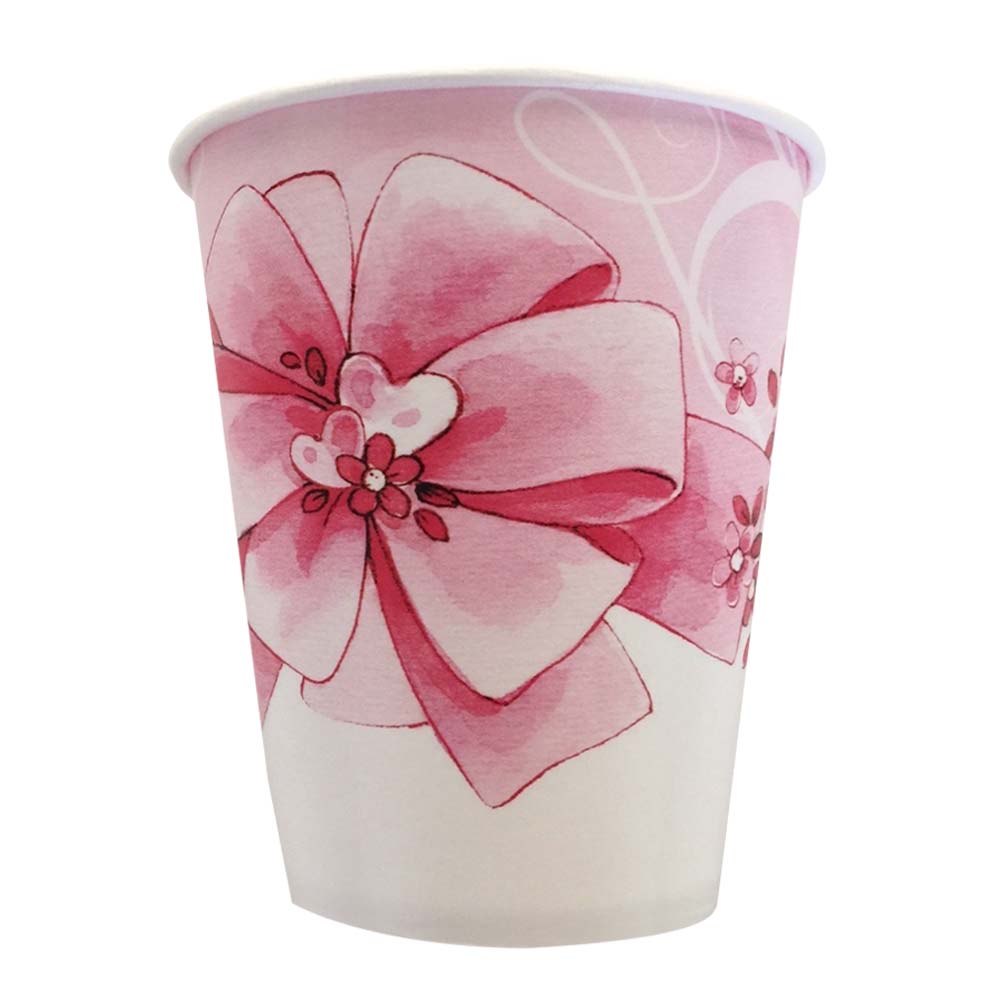 10 BICCHIERI cc.250 FIORELLINO ROSA BATTESIMO ROSA