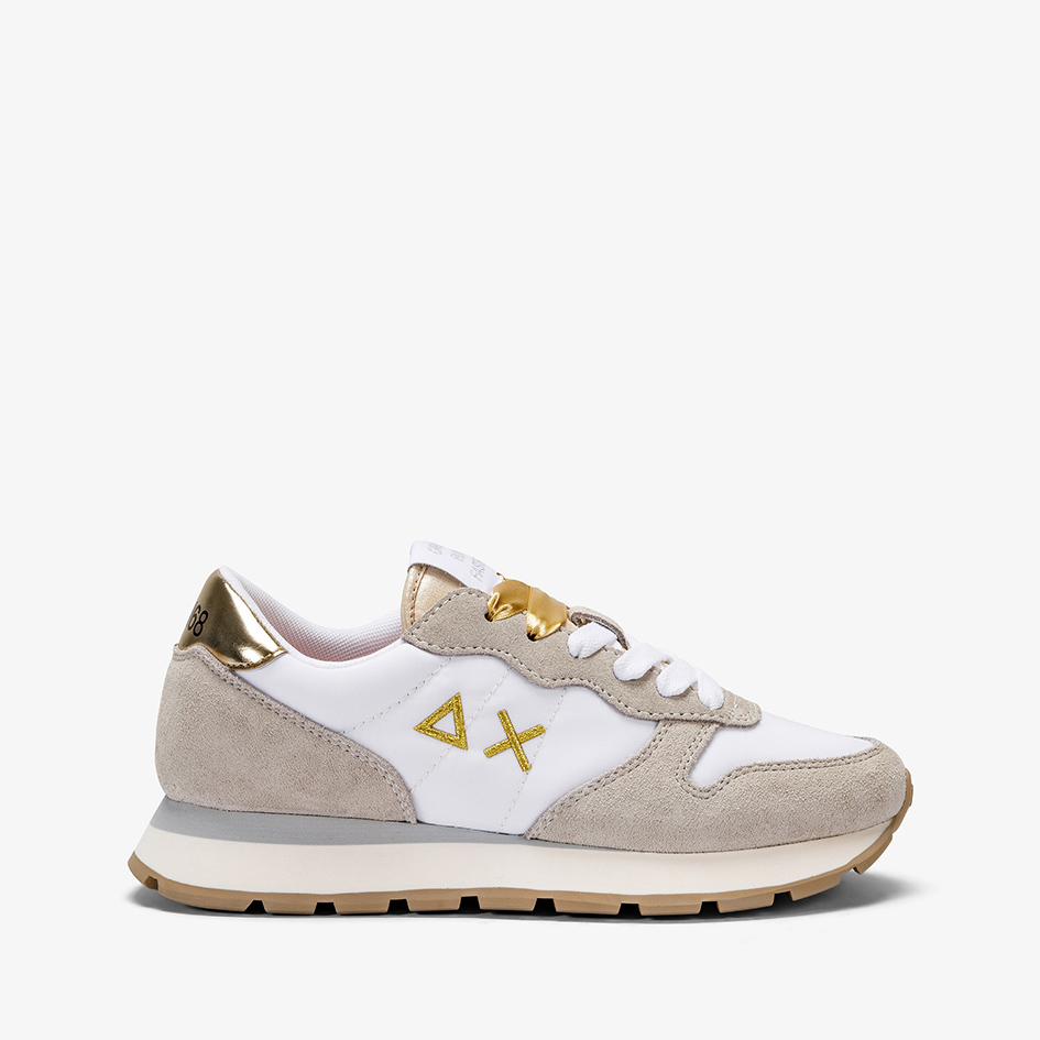 Sneakers Sun68 Ally Gold Silver - Bianco Panna Bianco