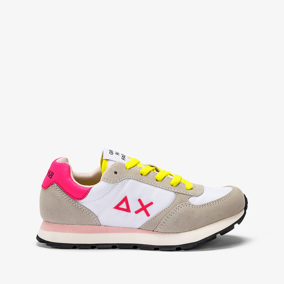 Sneakers Sun68 Girl's Ally Solid Nylon - Bianco