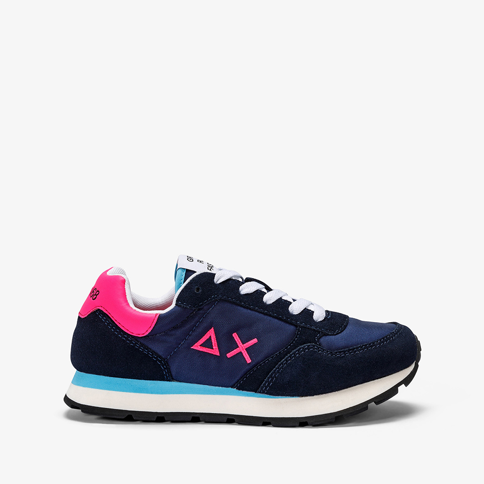 Sneakers Sun68 Girl's Ally Solid Nylon - Navy Blue