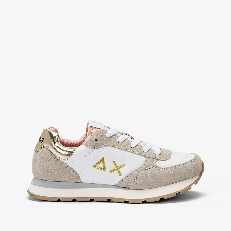 Sneakers Sun68 Girl's Ally Gold Silver - Bianco Panna Bianco