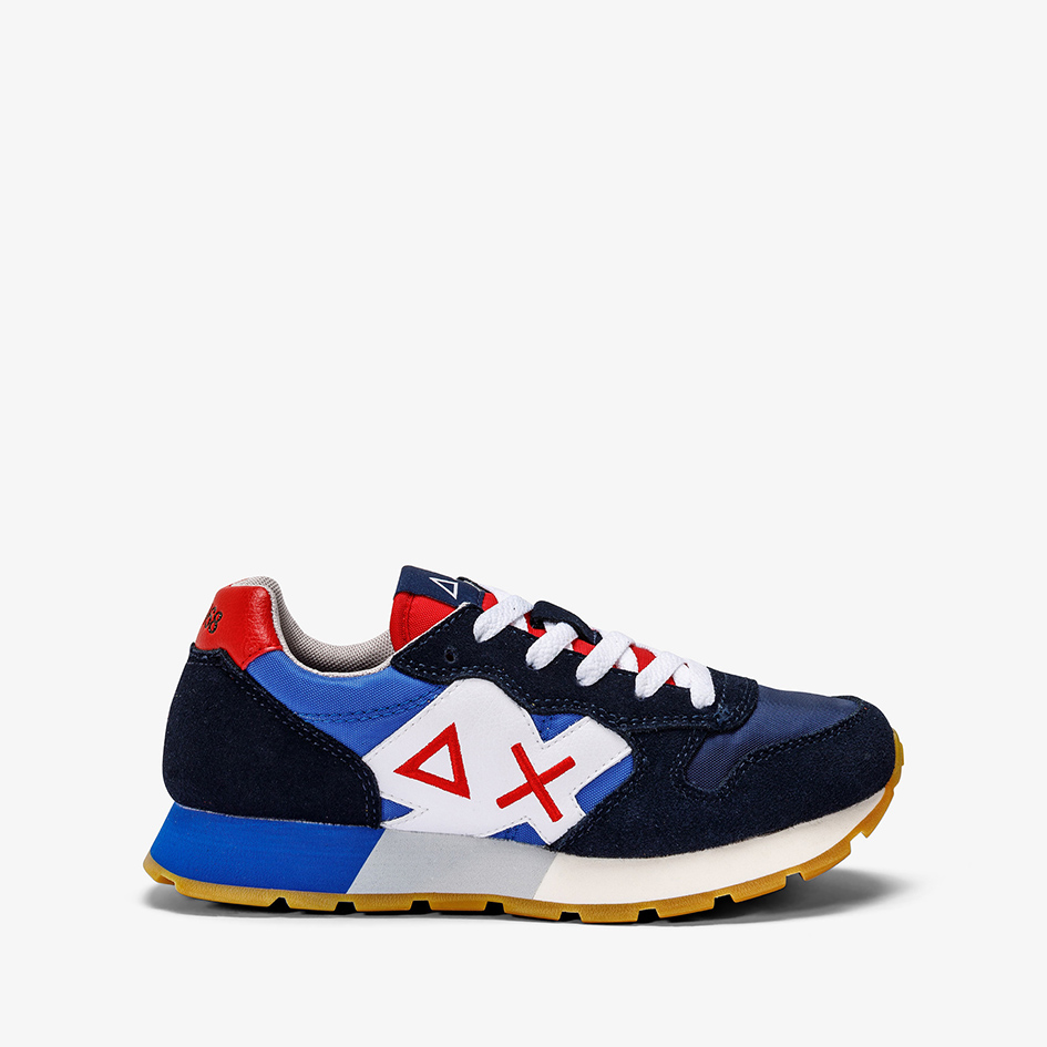 Sneakers Sun68 Boy's Jaki Tricolors - Navy Blue Royal