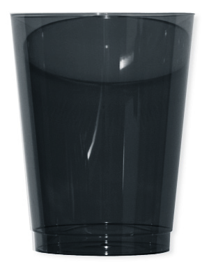 10 BICCHIERE PLASTIC 300 NERO