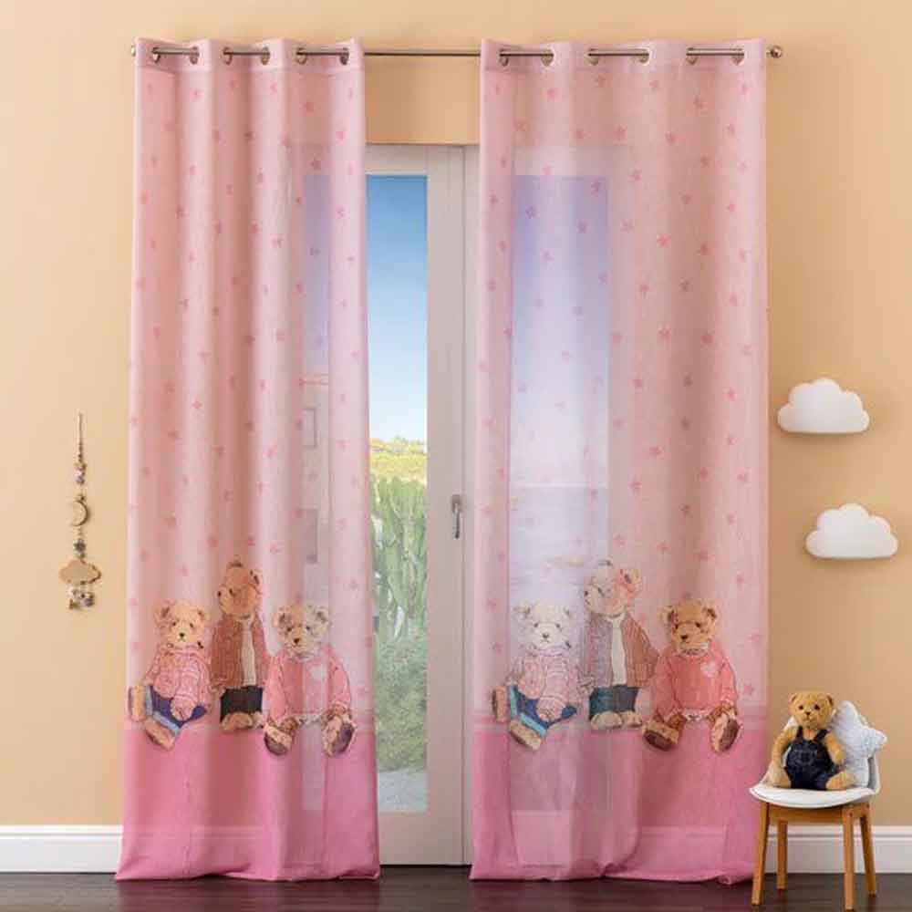 Carillo Home Linea Oro Tenda Teddy Confezionata Colore Rosa