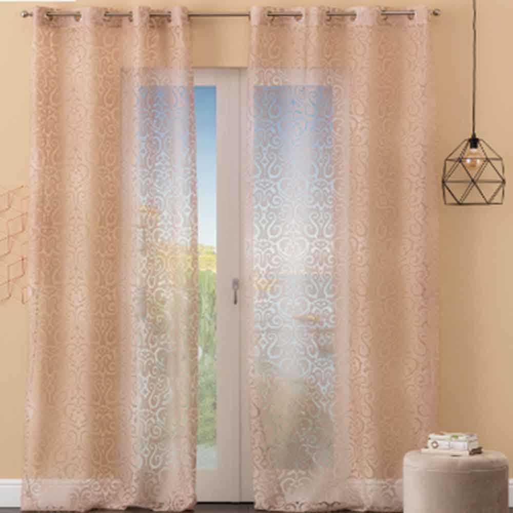 Carillo Home Linea Oro Tenda Alys Confezionata Colore Rosa Cipria