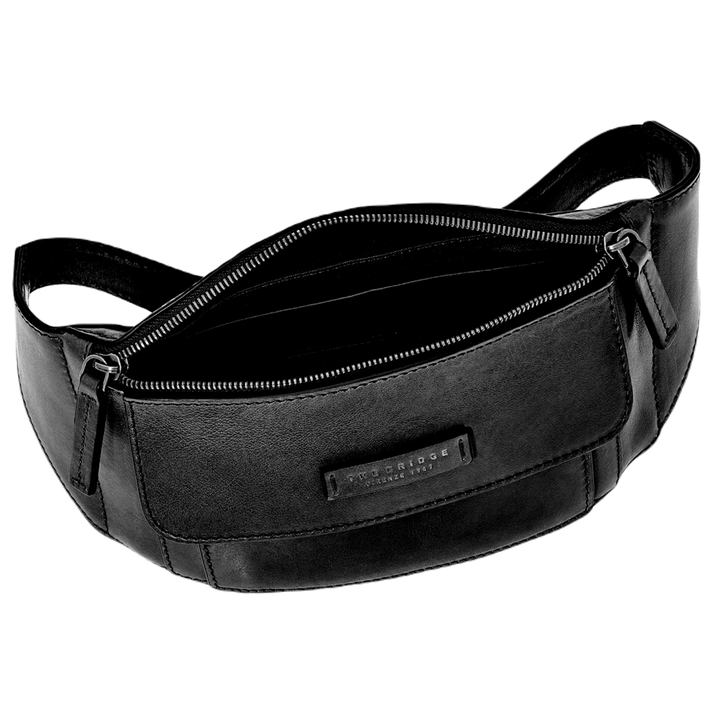 Marsupio 4 tasche zip uomo sportivo scomparti tessuto lavoro