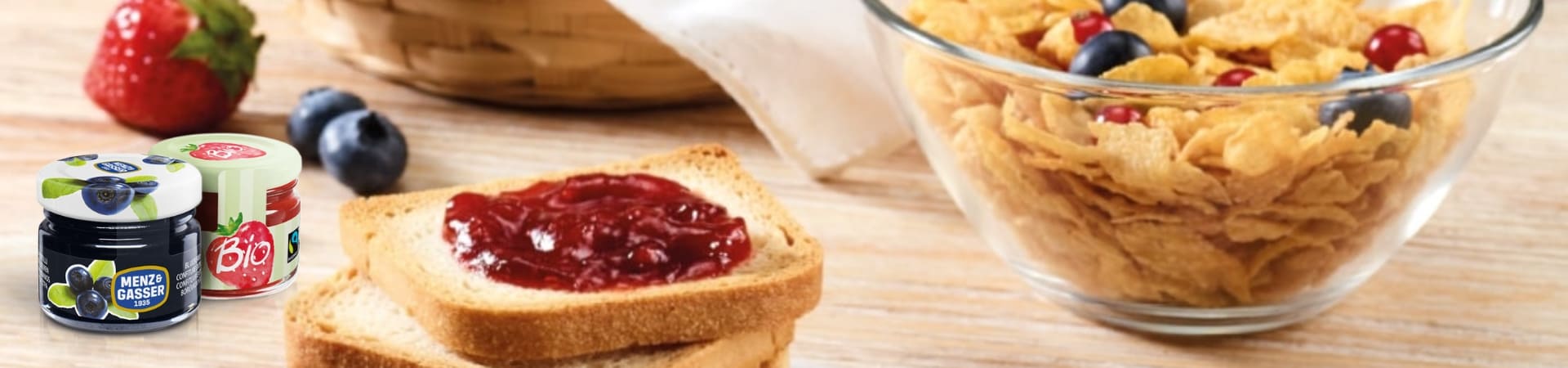 Single-portion Food, Tableware, Tablecloths and Professional Detergents for Hotels and B&Bs