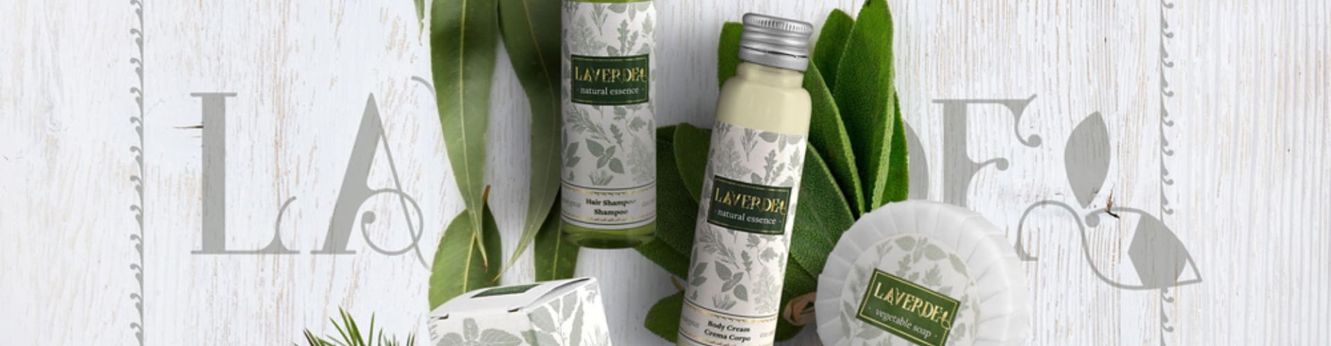 Courtesy line with precious extracts of medicinal plants