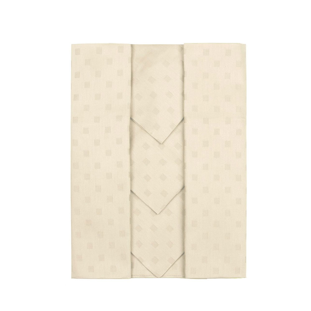 Maestri Cotonieri Tovaglia 180x250 Cm + 12 Tovaglioli In Puro Cotone - Servizio Da Tavola 12 Posti Damina