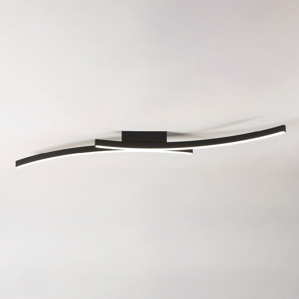 HYPERBOLA PLAFONIERA NERO 40W 3000K - 4000K