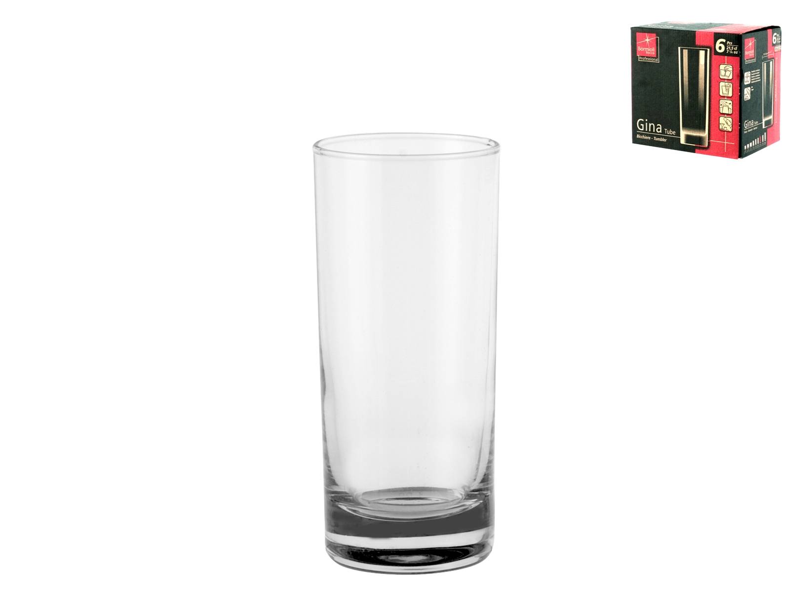 RCR Set 6 Bicchieri Acqua Ego in Vetro Sonoro 39cl
