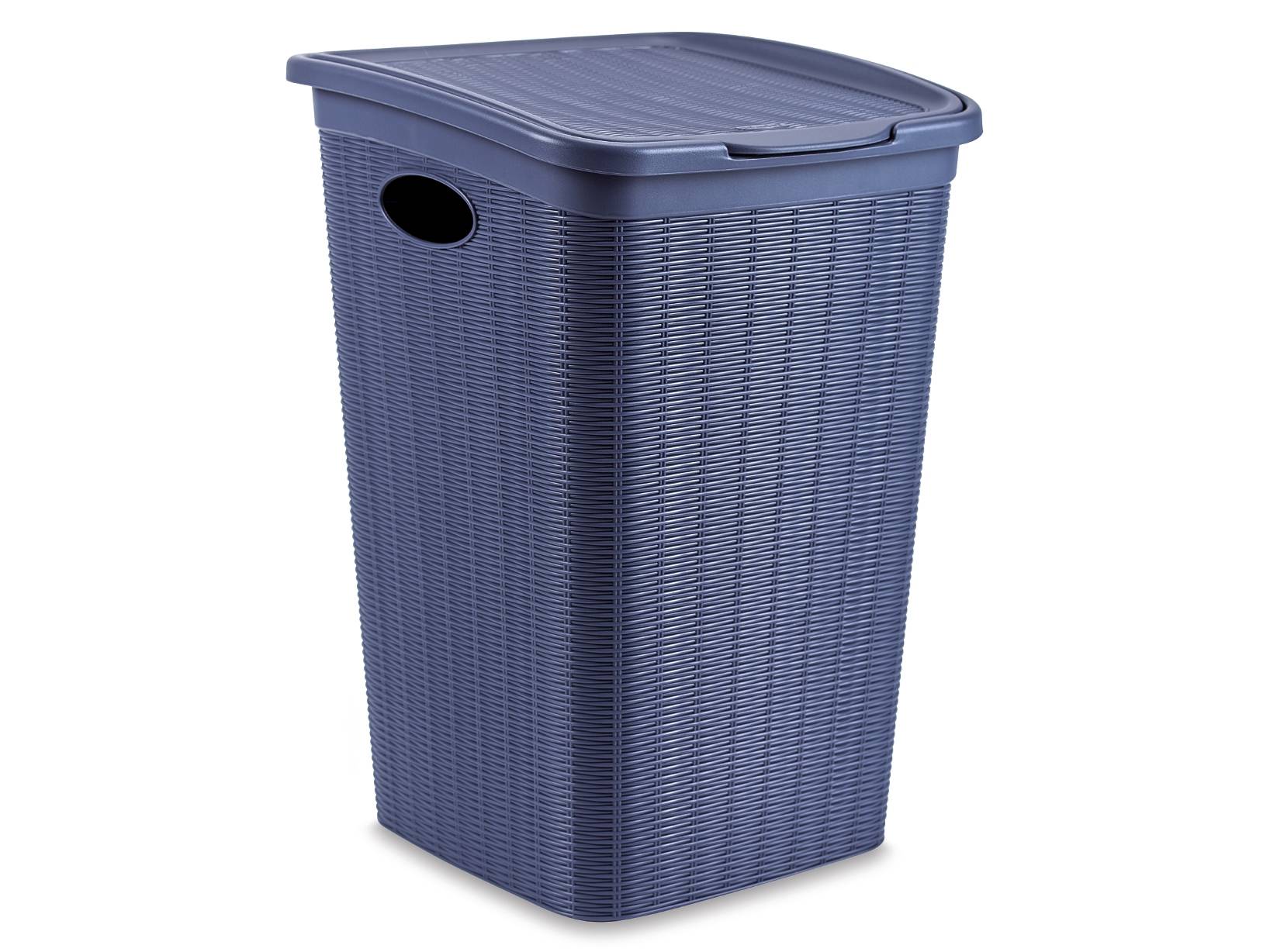 Porta Biancheria Stefanplast 50 Litri Blu - Cestino Per Bucato Con Coperchio - Foto 13