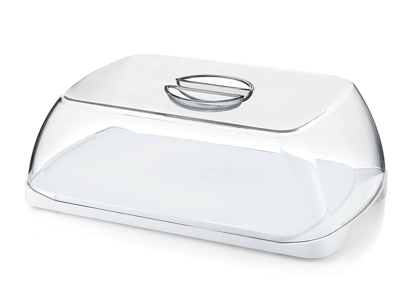 DAJAVE 10 cestini portaoggetti in plastica trasparente, per cucina, bagno, cucina, frigorifero, bagno, camera da letto, soggiorno