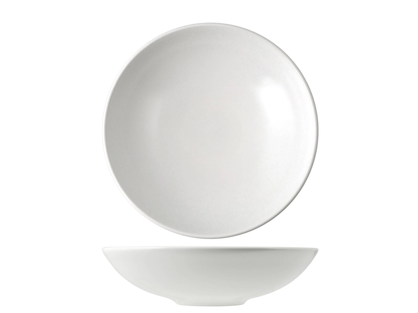 Set 6 Piatti In Stoneware Denver Bianco - Diametro 20 Cm, Lavabili In Lavastoviglie E Microonde, Qualità H&H - Foto 4