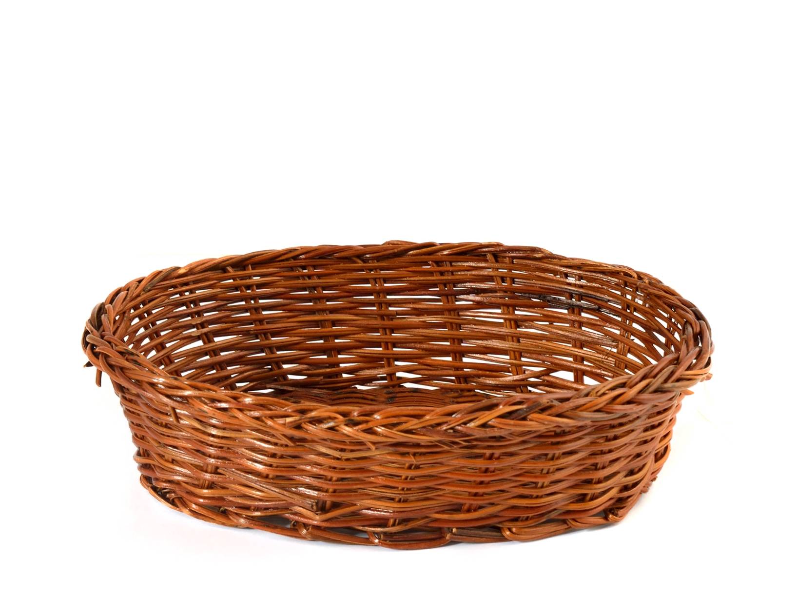 Kraftware Cestino Portatutto Ovale In Metallo Rivestito - Colore Avorio, 35,5 Cm (14") - Ideale Per Interni Ed Esterni