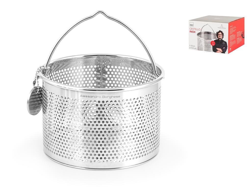 Cestello In Acciaio Inox Alessandro Borghese - 14.5x10cm Per Bollitura | Con Kitchen Tips - Foto 8