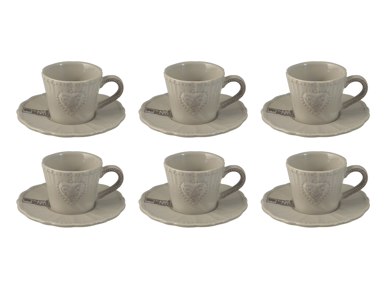 Set Di 6 Tazze Da Caffè In Porcellana - Capacità 480 Ml, Stile Bohémien, Per Caffè, Tè, Cappuccino, Lavabili In Lavastoviglie