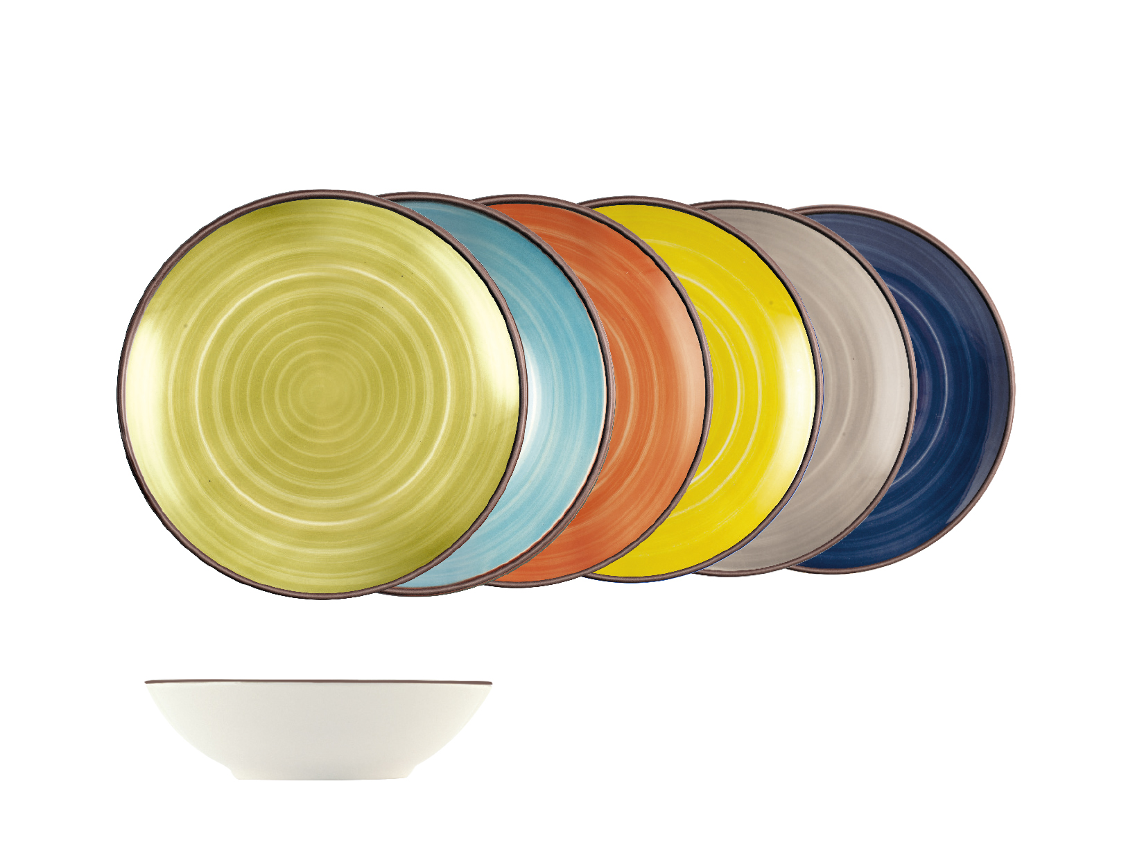 Piatto Colazione Rosenthal Sunny Day - Porcellana Blu Petrolio, 22 Cm, Lavabile In Lavastoviglie - Foto 9