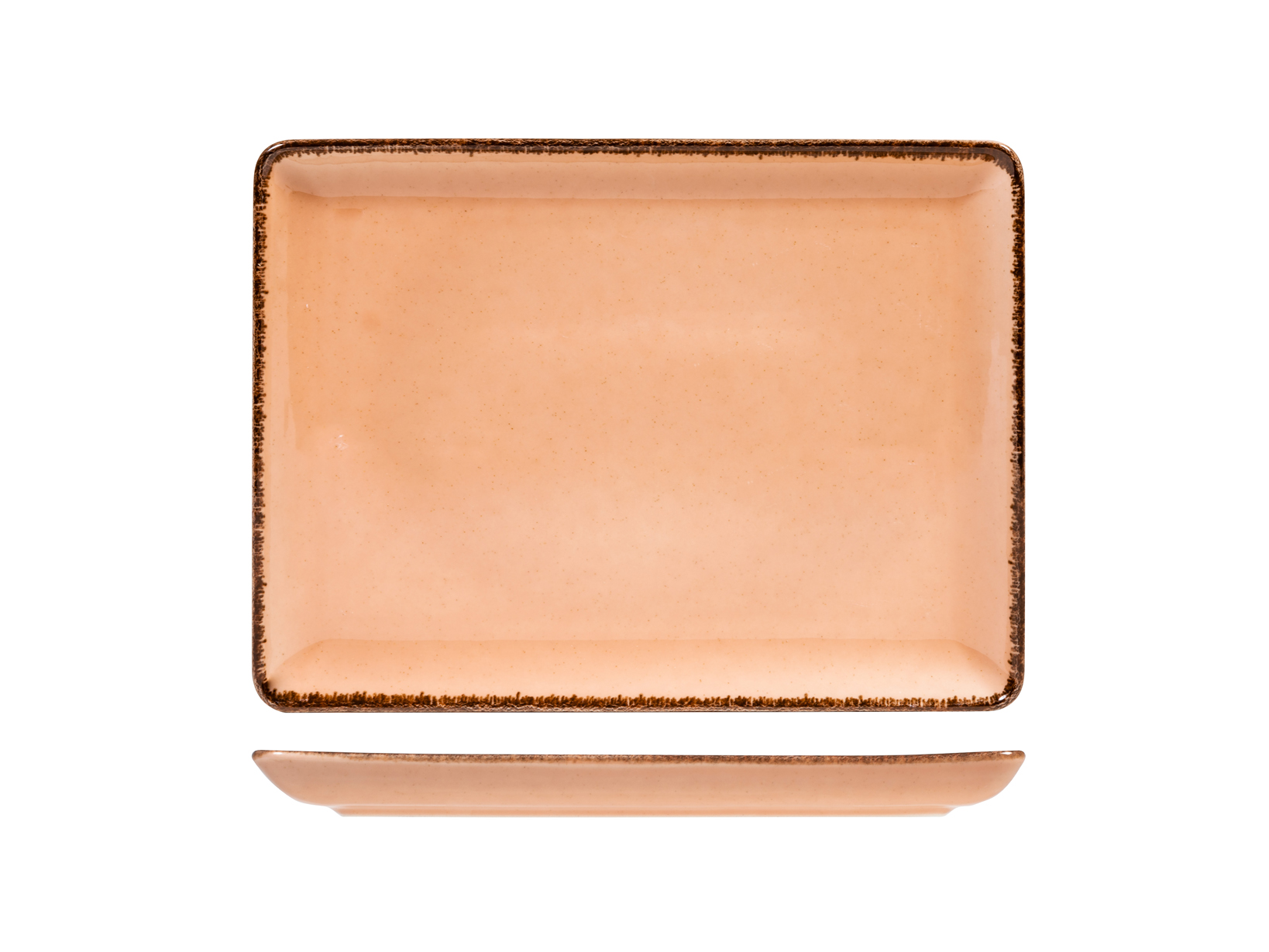 Set 6 Piatti Rettangolari In Porcellana Pearl, Bianco 13x18 Cm, Adatti A Forno E Microonde, Eleganti E Moderni