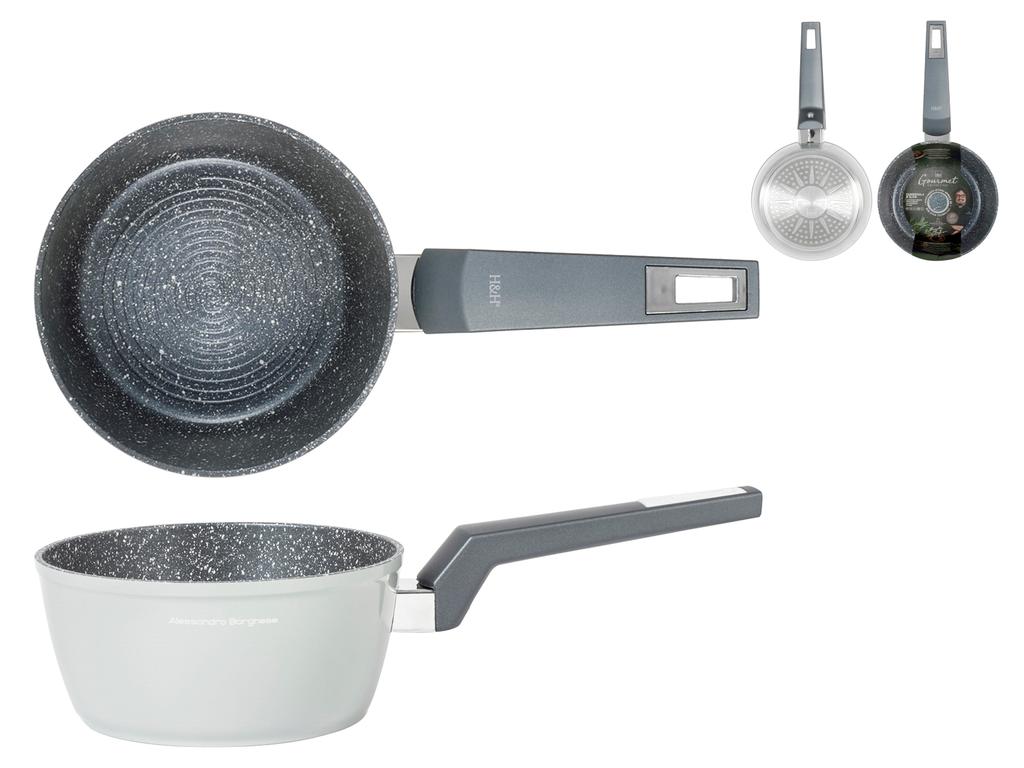 H&H Alessandro Borghese Equipe Casseruola 1 Manico, Antiaderente - 7