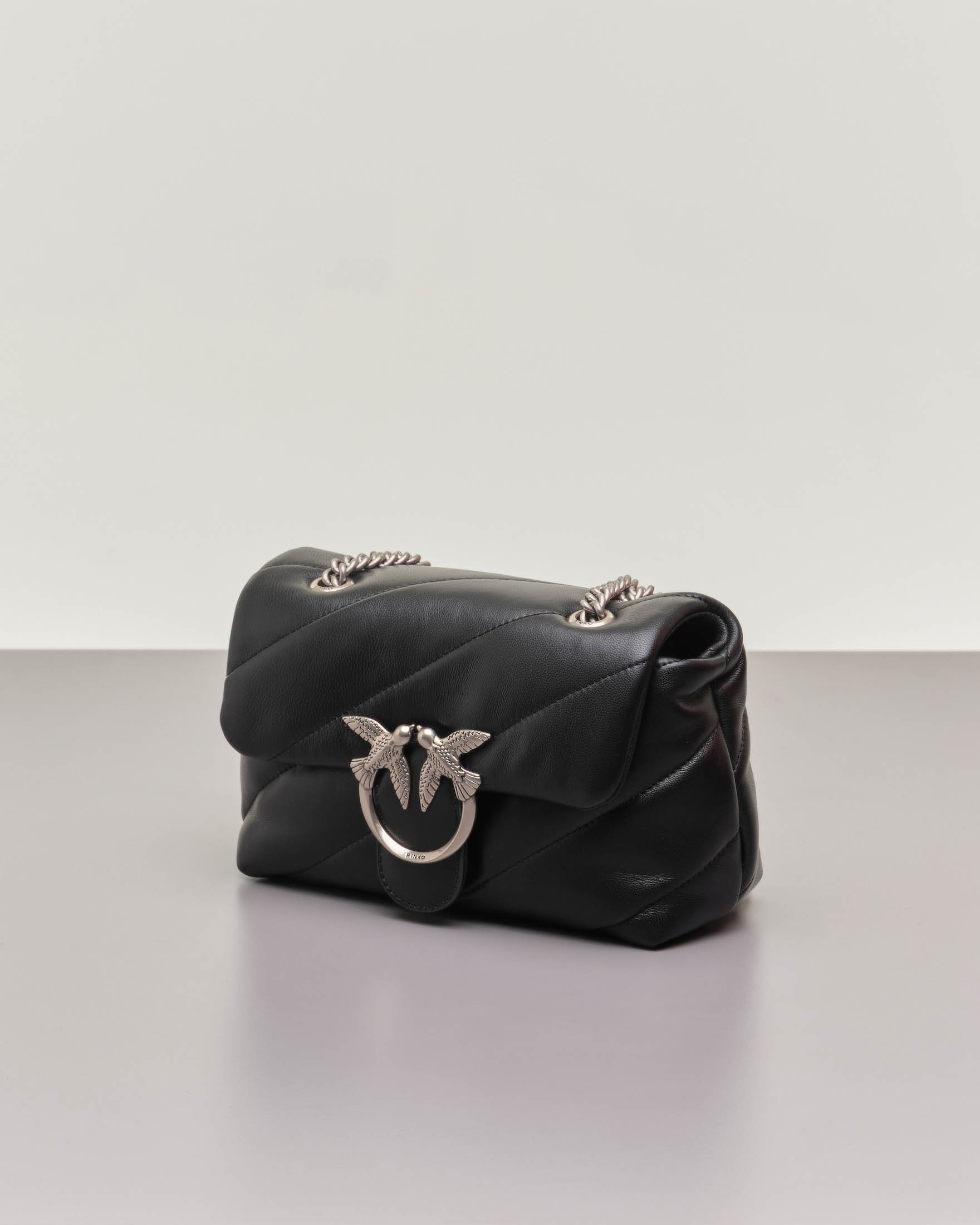 Pinko bag nera 2025 e argento