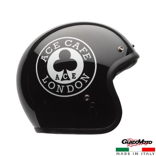 Casco Jet Vintage Bell Matte Black Bell Motorcycle Helmet BELL