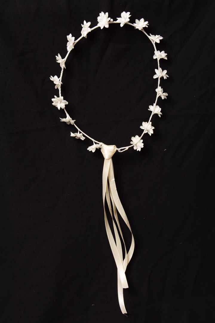 Coroncina per Prima Comunione Fiori avorio 554