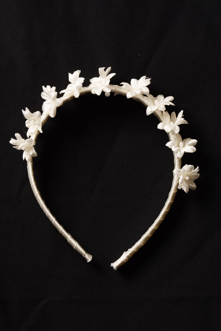 Cerchietto per Prima Comunione Fiori 554 avorio