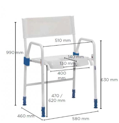 SEDIA DOCCIA PIEGHEVOLE AQUATEC GALAXY