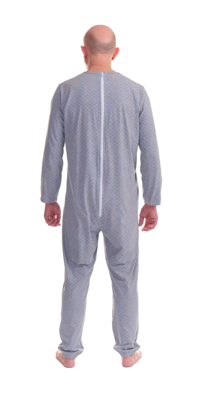 PIGIAMA MANICA LUNGA APERTURA POSTERIORE E SOTTO GAMBA 