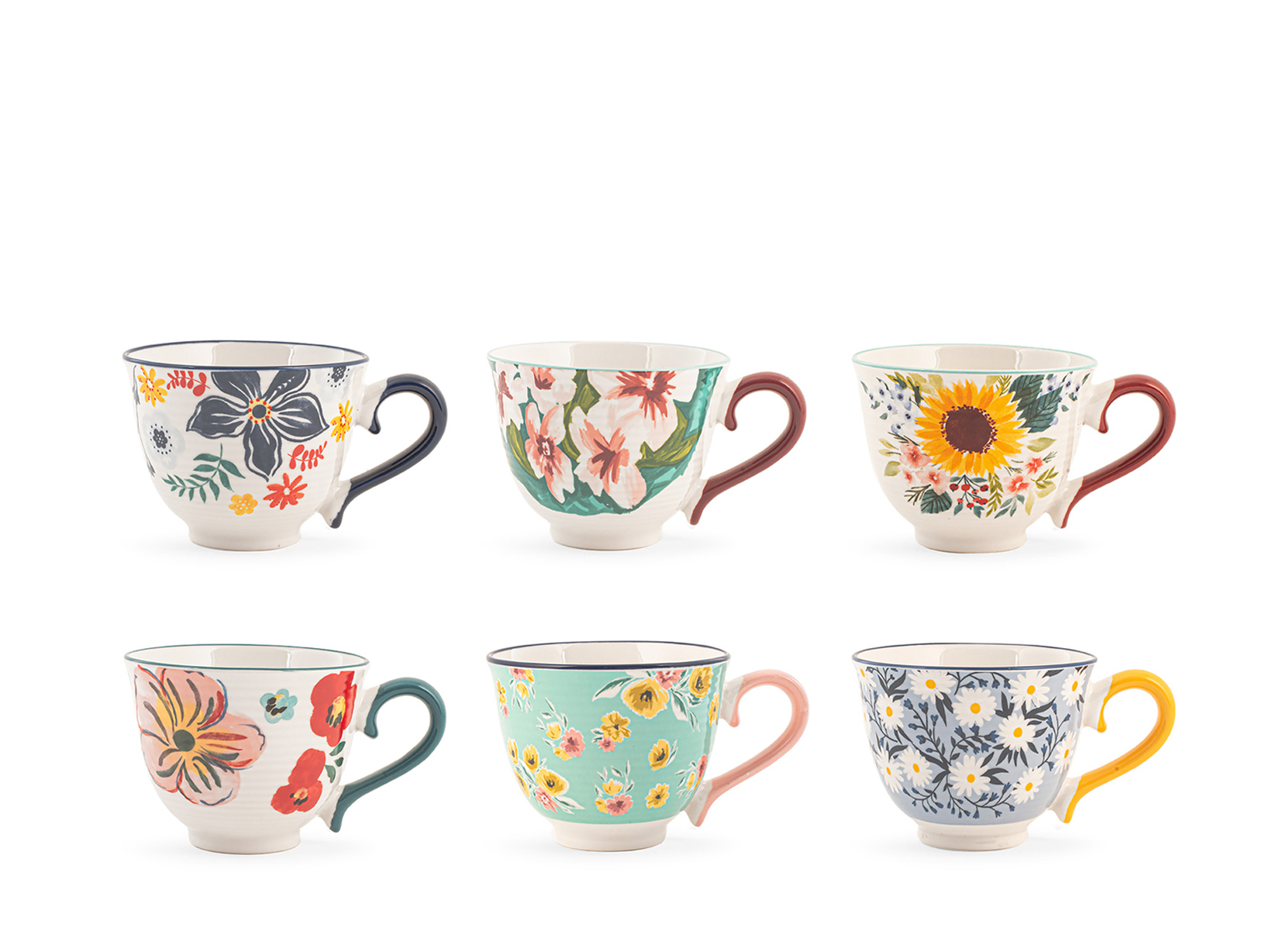H&H Tazza Con Piatto Arctic - Porcellana Bianca Avorio, Forma Sagomata, Per Alimenti
