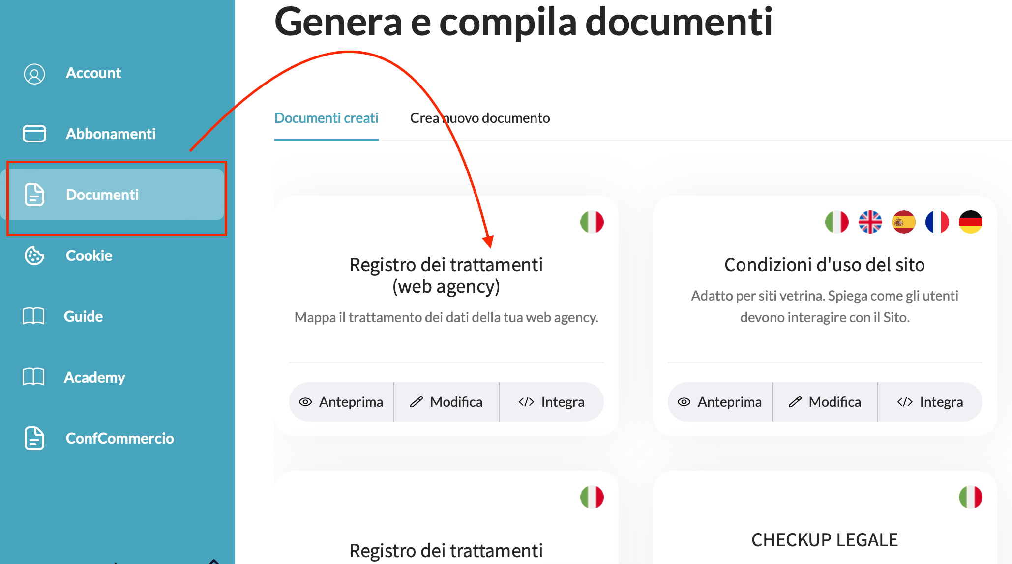web agency come generare il registro dei trattamenti