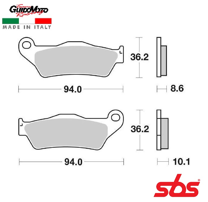 Pastiglie Freno Sinterizzate Per Hope Mini - Include Molla, Colore Oro
