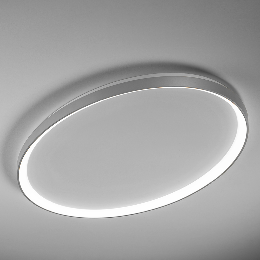 LIFERING-O PLAFONIERA 120 TITANIO 80W 3000K - 4000K DIMMERABILE