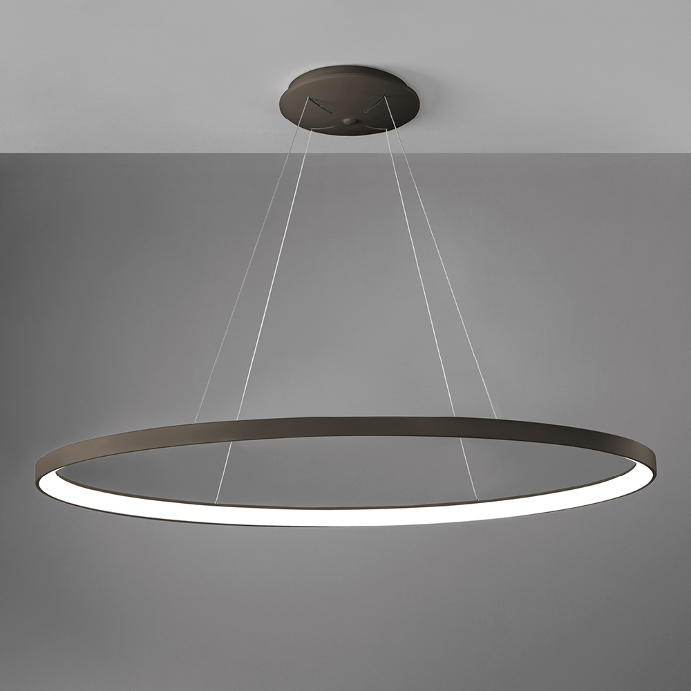 LIFERING-O SOSPENSIONE 120 BRONZO 80W 3000K - 4000K DIMMERABILE