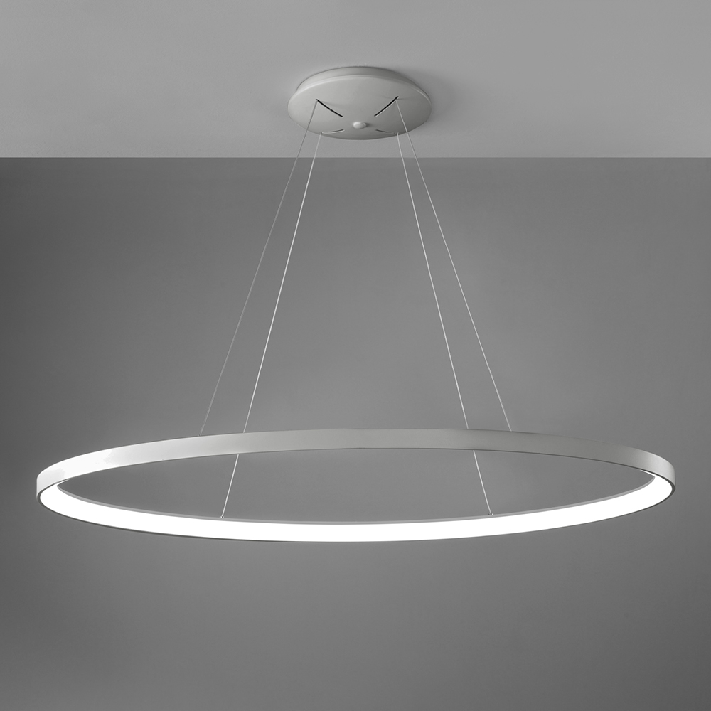 LIFERING-O SOSPENSIONE 120 TITANIO 80W 3000K - 4000K DIMMERABILE