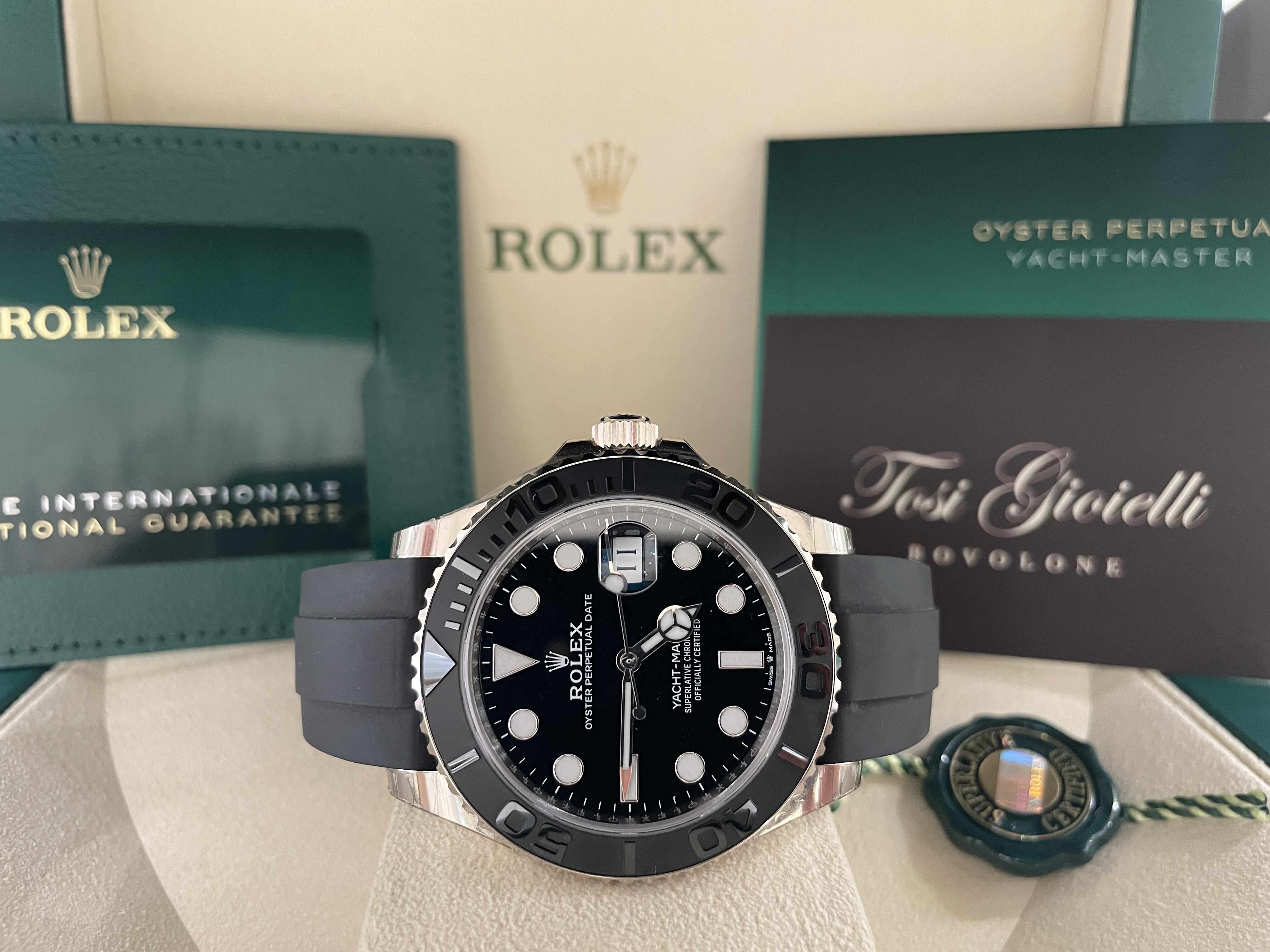 Cinturino caucciu clearance rolex yacht master