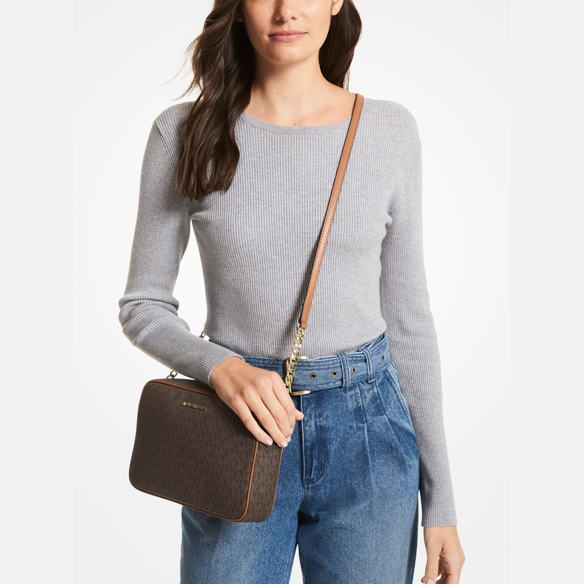 Michael kors jet deals set lg ew crossbody