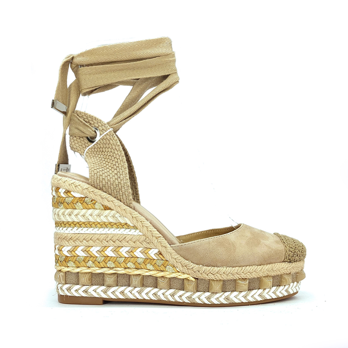 Espadrillas 2025 zeppa beige