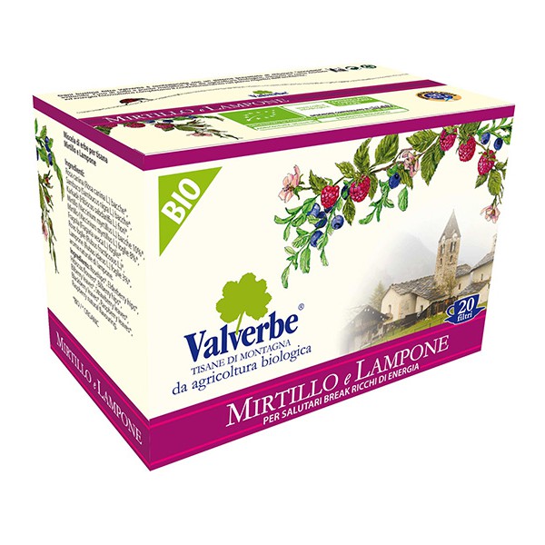 Tisana Mirtillo e Lampone 20 Filtri