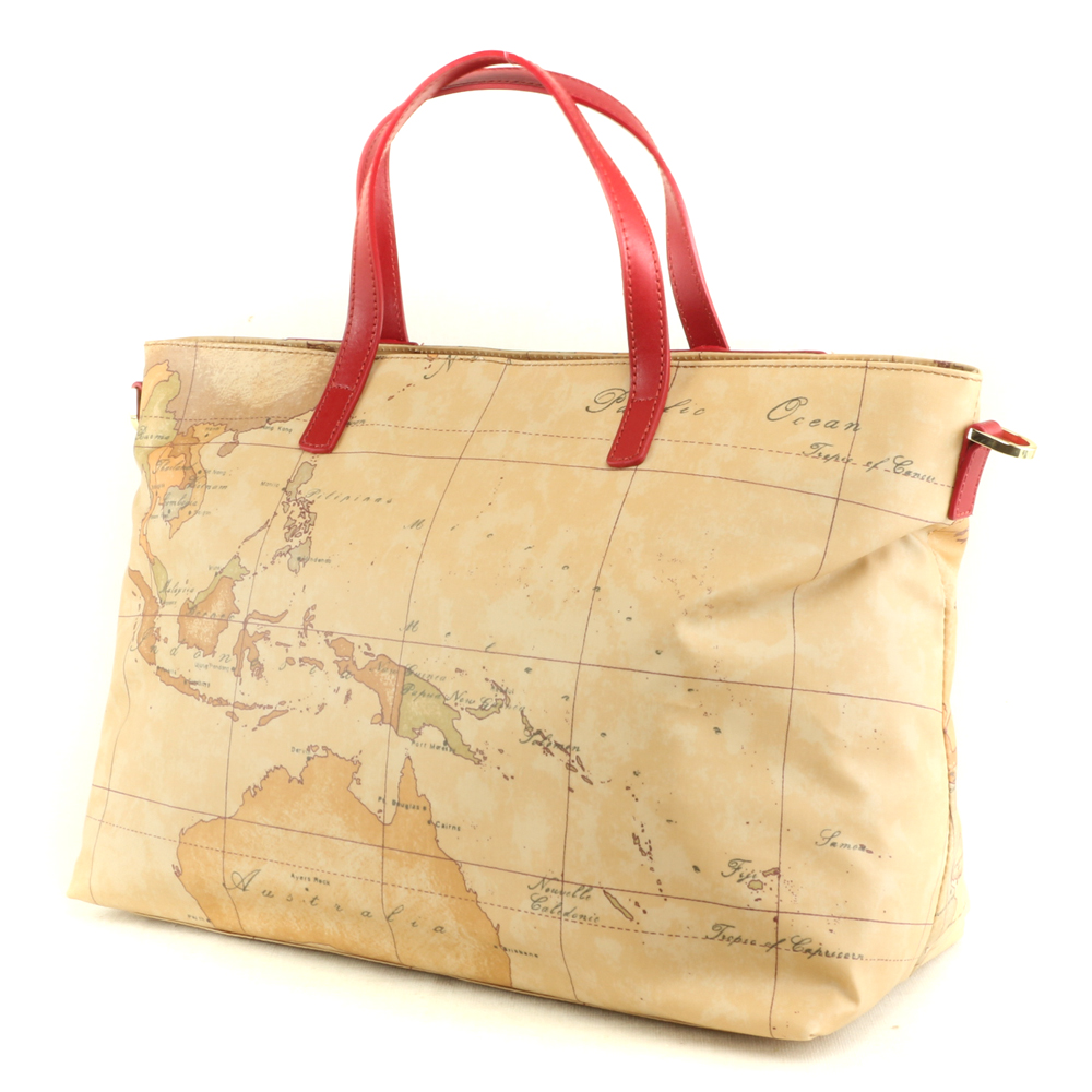 Sac à Main ALVIERO MARTINI 1a Classe Vintage - Cuir Et Toile - Fabriqué En Italie - Occasion Très Bon état