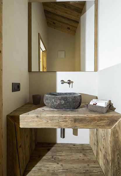 Mobile Bagno in Rovere Calpestato Vissuto