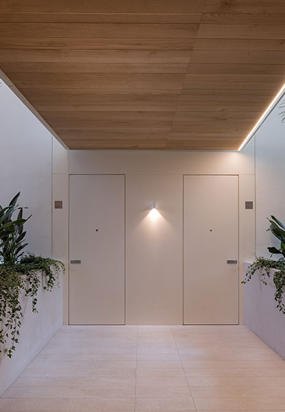 Soffitto in Rovere per esterno