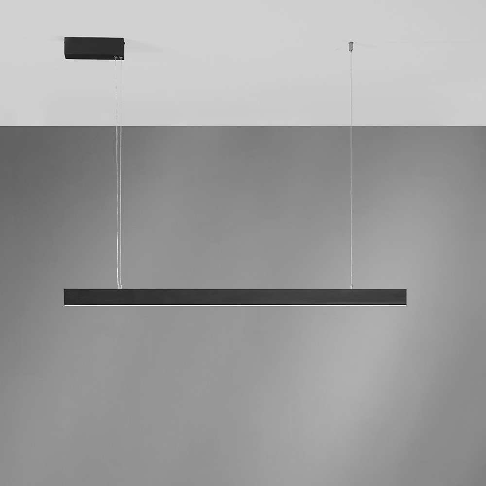 SEGMENTO SOSPENSIONE 105CM NERO 28W+8W 2700K-3000K-4000K 