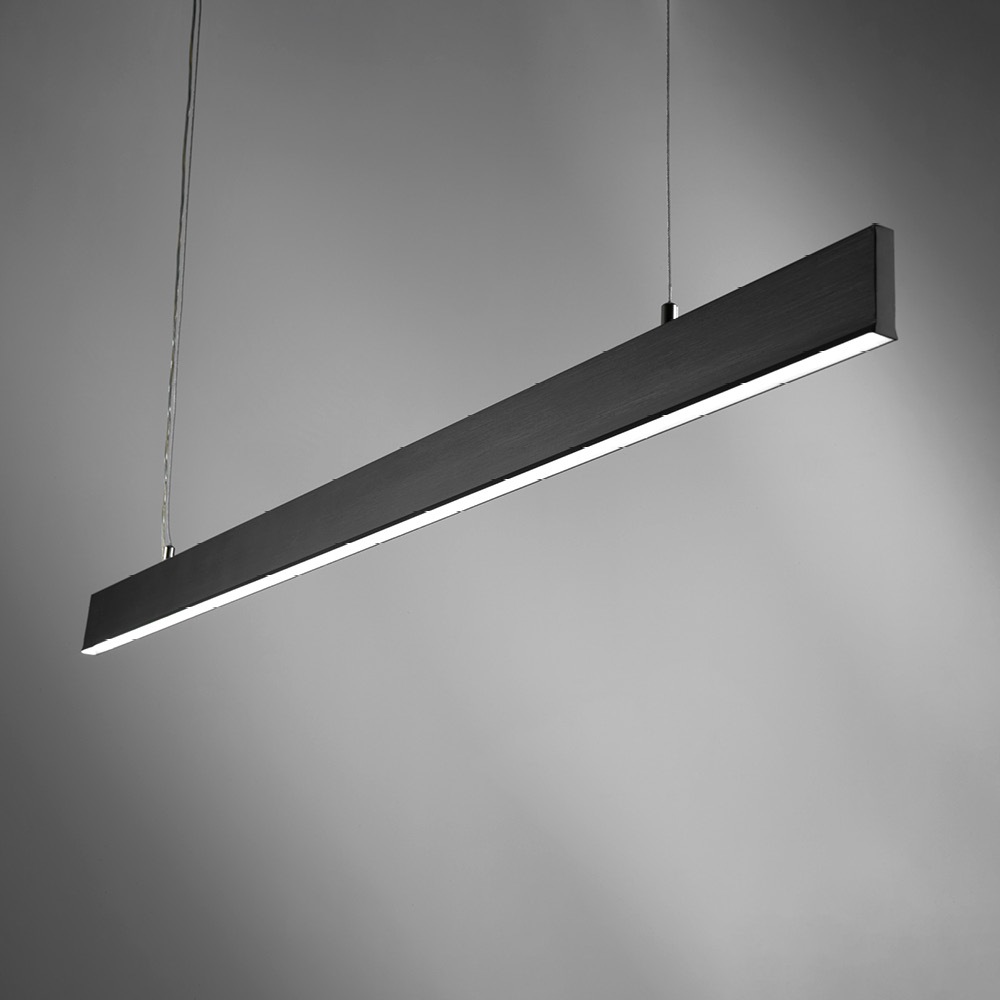 SEGMENTO SOSPENSIONE 105CM NERO 28W+8W 2700K-3000K-4000K 