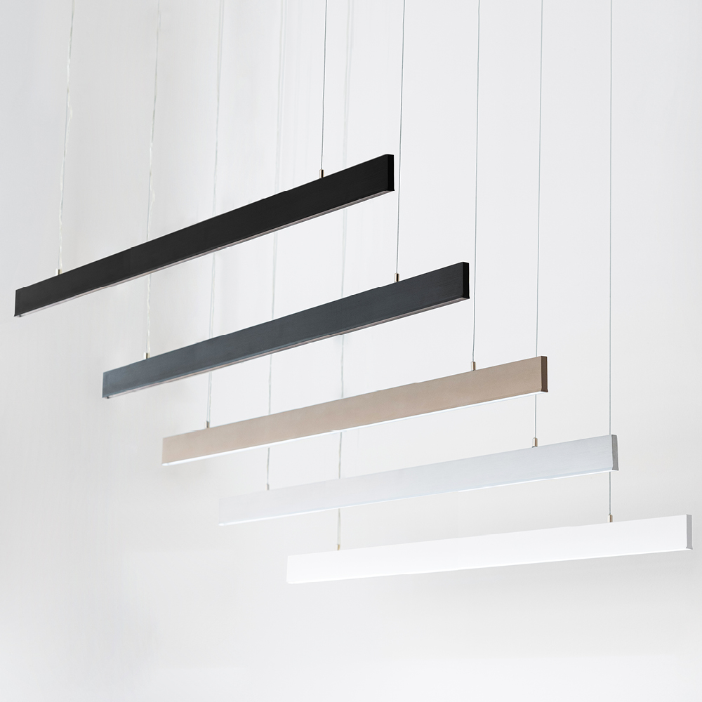 SEGMENTO SOSPENSIONE 105CM NERO 28W+8W 2700K-3000K-4000K 