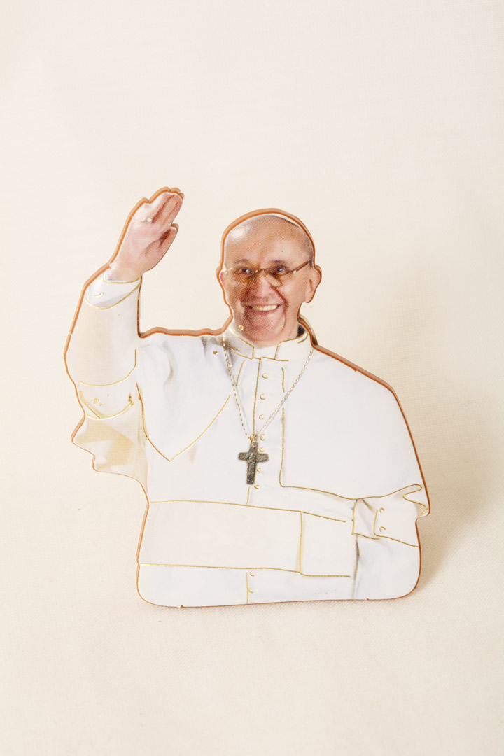 Calamita-Quadretto Papa Francesco cm 5x6,5