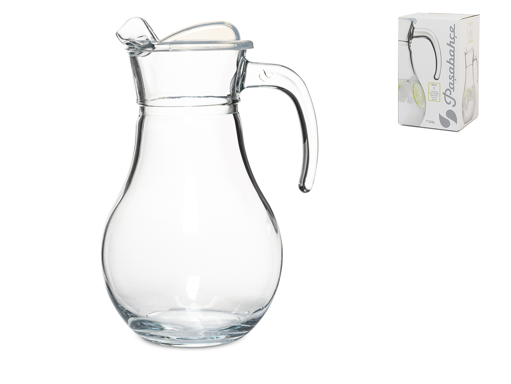 Pasabahce Kruik Timeless van glas, 1 l